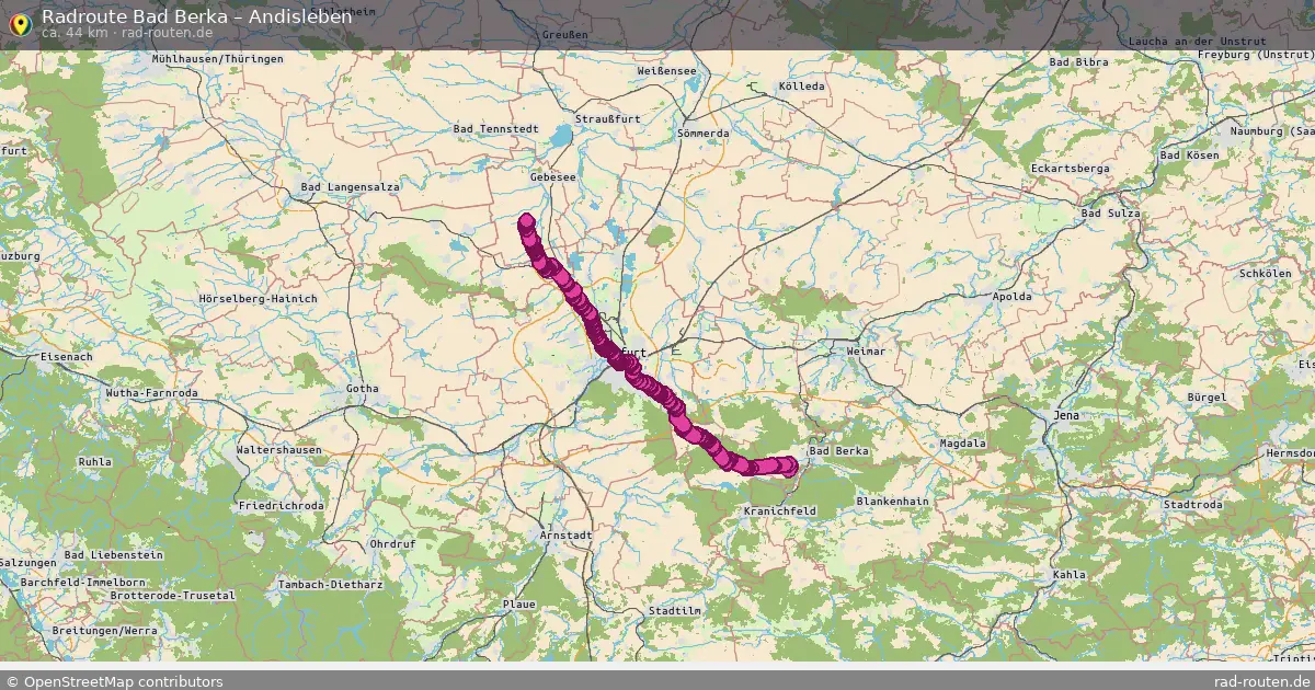 Radtour Bad Berka – Andisleben