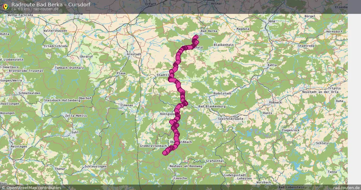 Radtour Bad Berka – Cursdorf