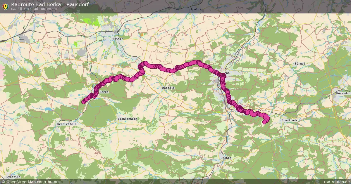 Radtour Bad Berka – Rausdorf
