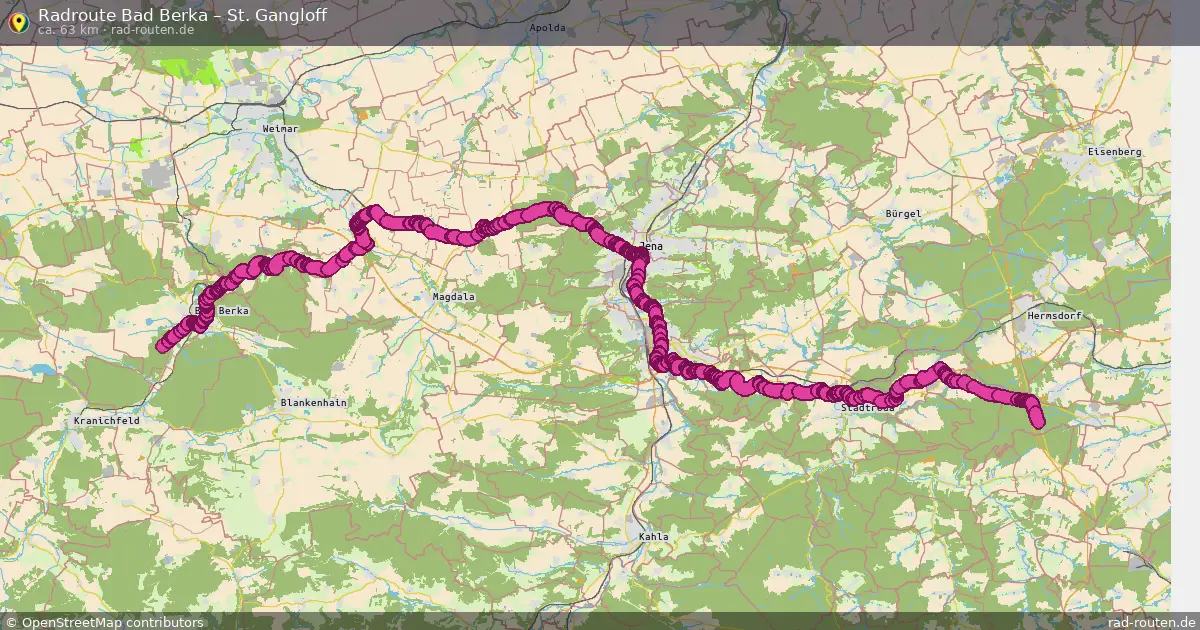 Radtour Bad Berka – St. Gangloff