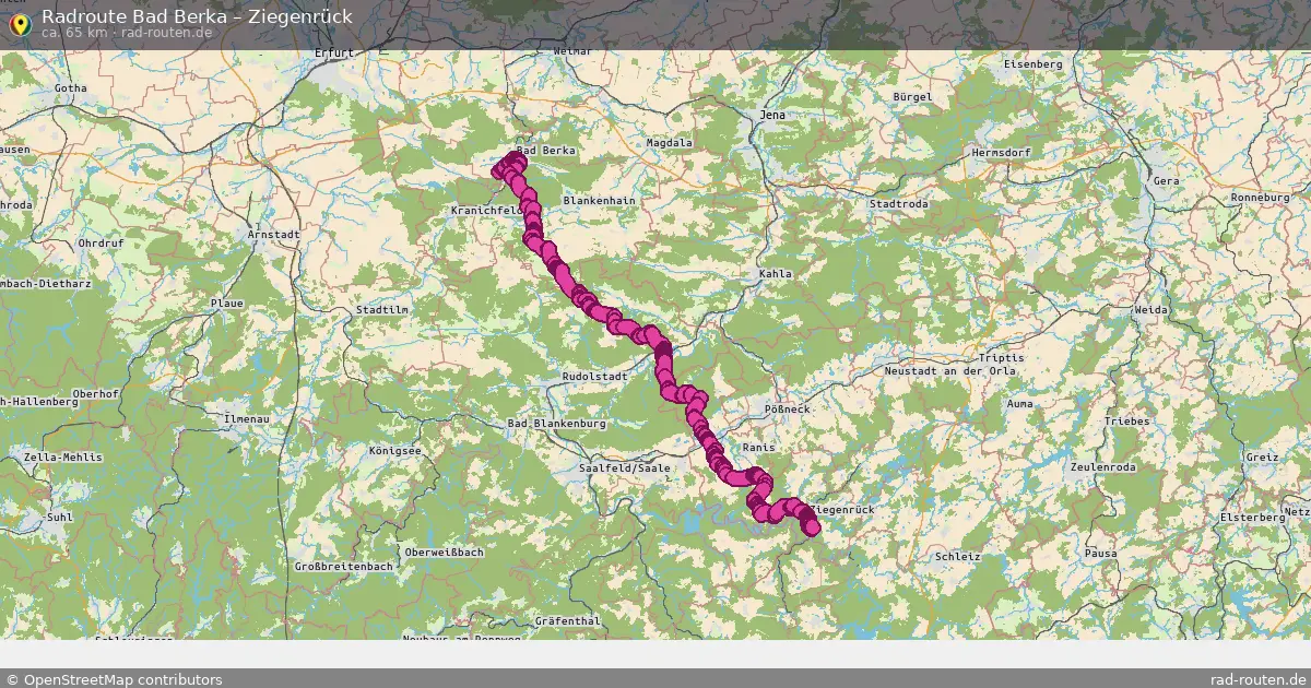 Radtour Bad Berka – Ziegenrück