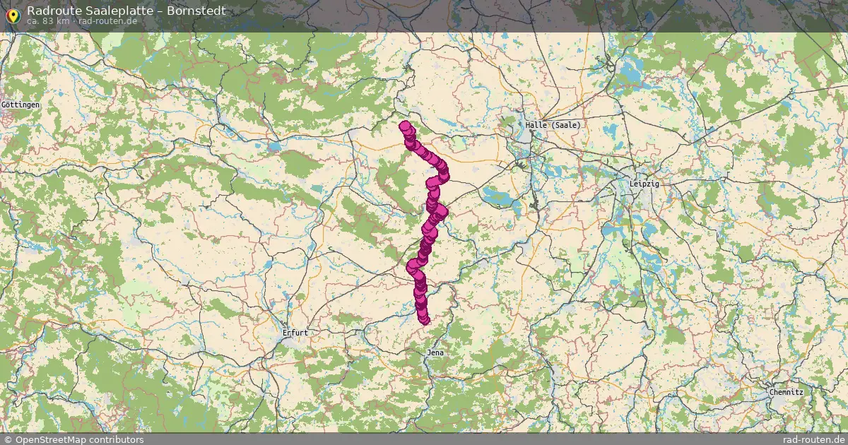 Radtour Saaleplatte – Bornstedt
