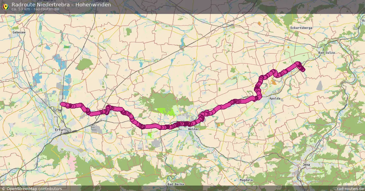 Radtour Niedertrebra – Hohenwinden