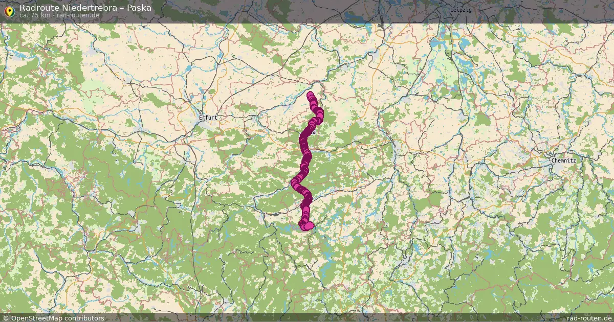 Radtour Niedertrebra – Paska