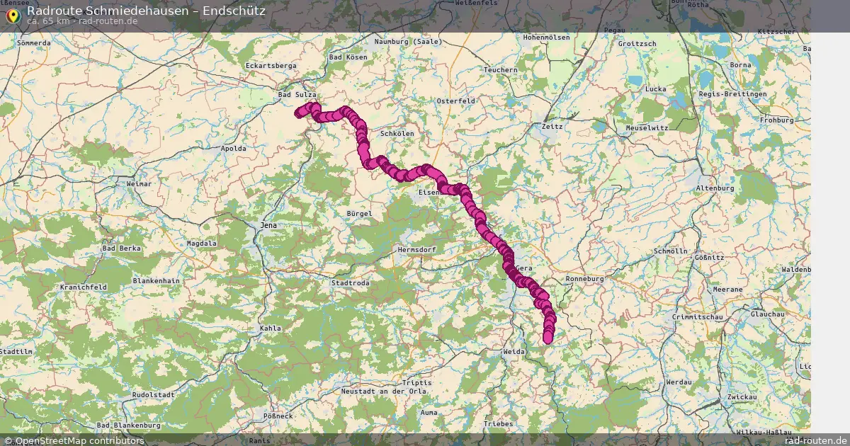 Radtour Schmiedehausen – Endschütz