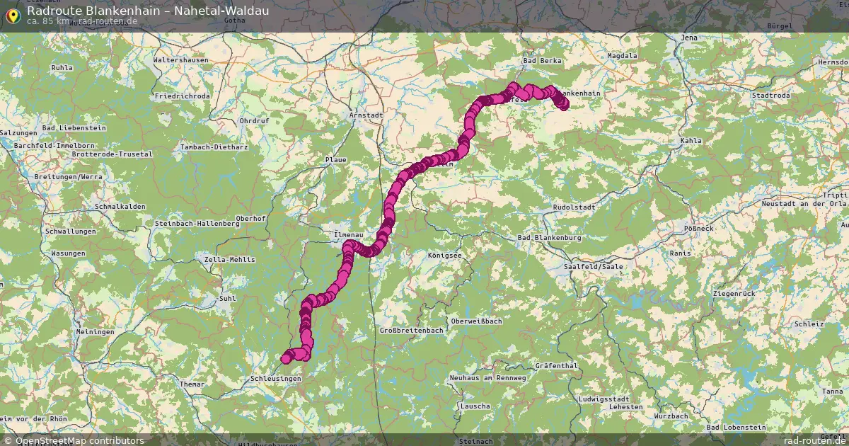 Radtour Blankenhain – Nahetal-Waldau