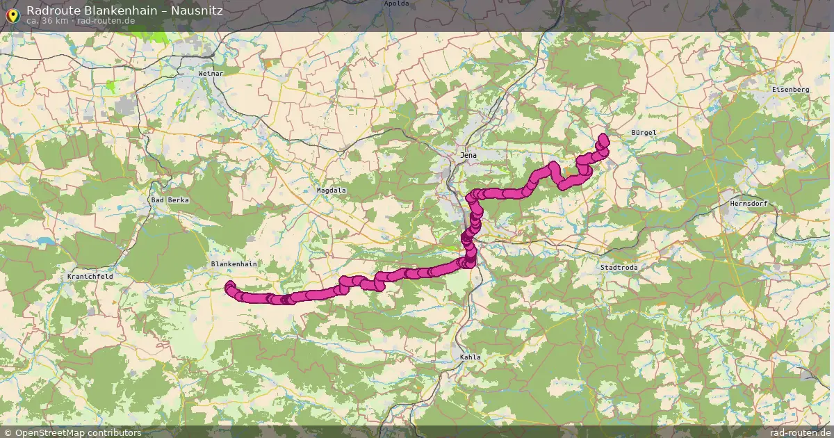 Radtour Blankenhain – Nausnitz