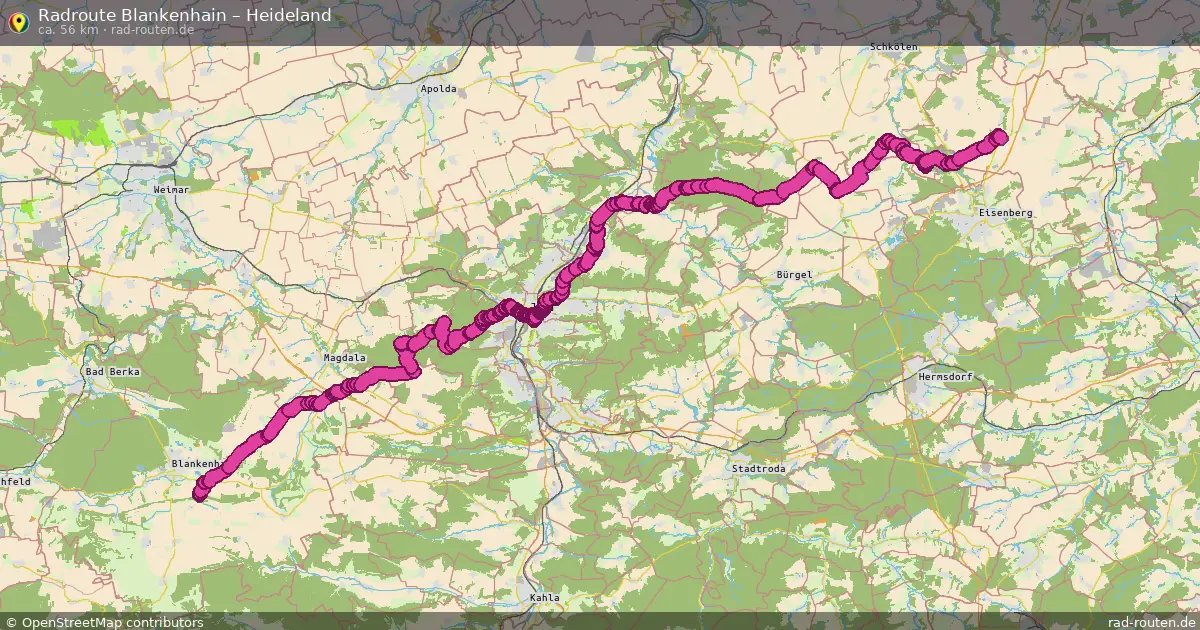 Radtour Blankenhain – Heideland