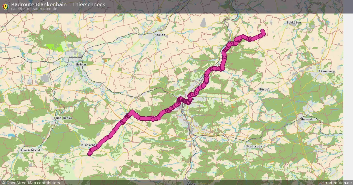 Radtour Blankenhain – Thierschneck