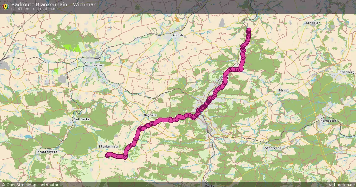 Radtour Blankenhain – Wichmar