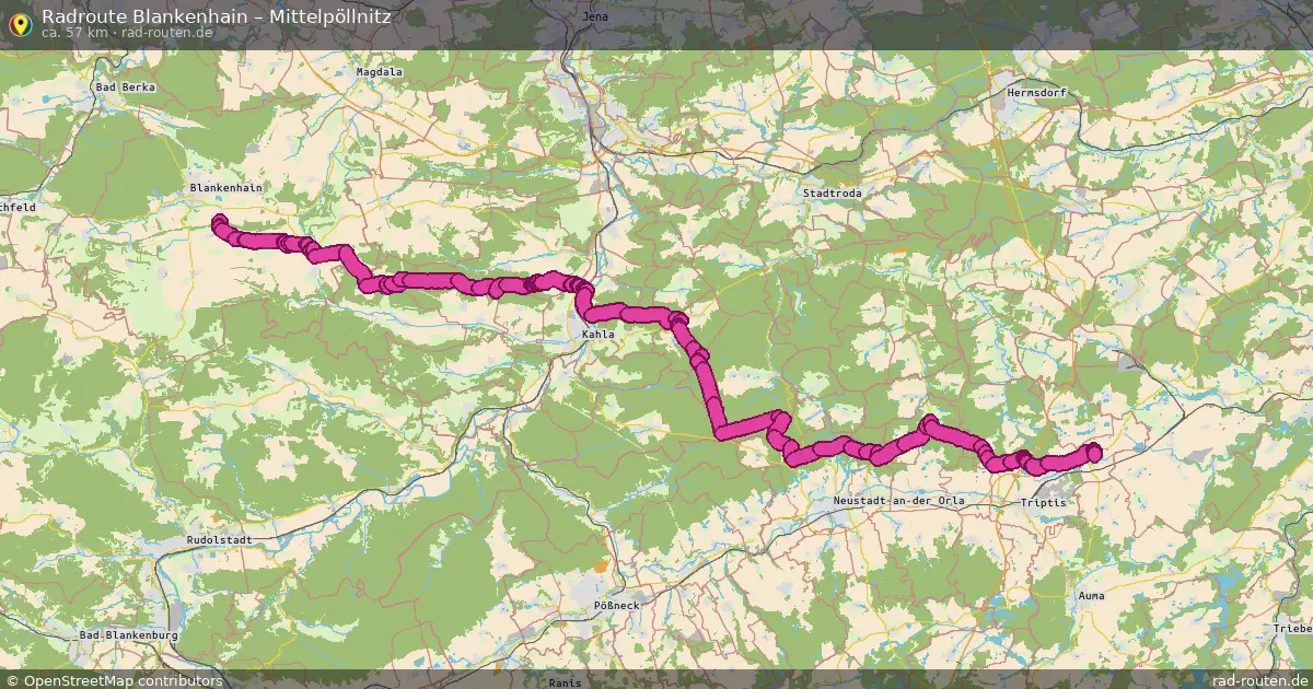 Radtour Blankenhain – Mittelpöllnitz