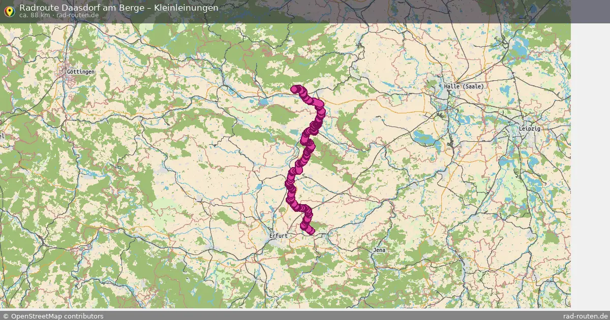 Radtour Daasdorf Am Berge – Kleinleinungen
