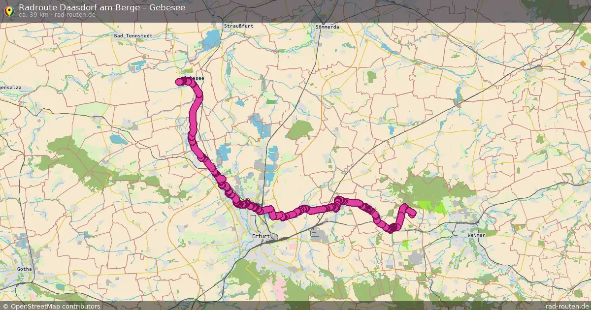 Radtour Daasdorf Am Berge – Gebesee
