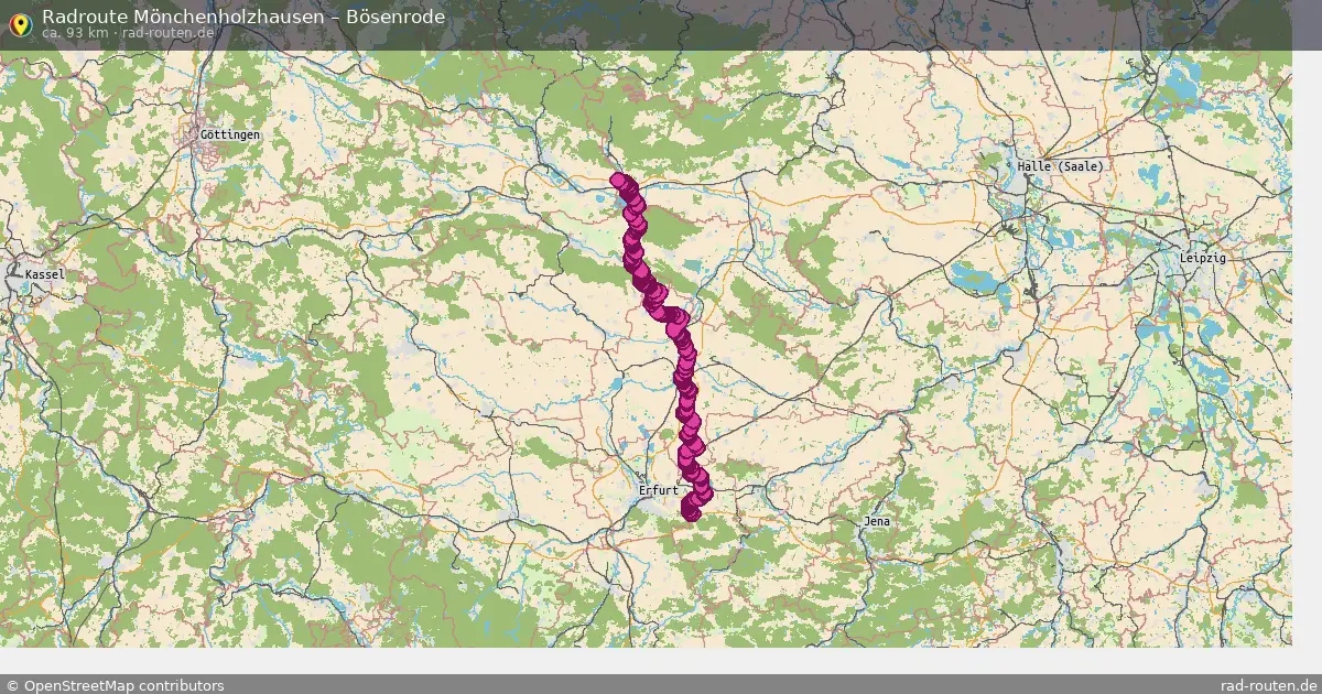 Radtour Mönchenholzhausen – Bösenrode
