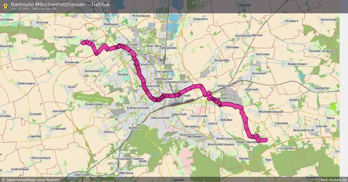 Radtour Mönchenholzhausen – Tiefthal