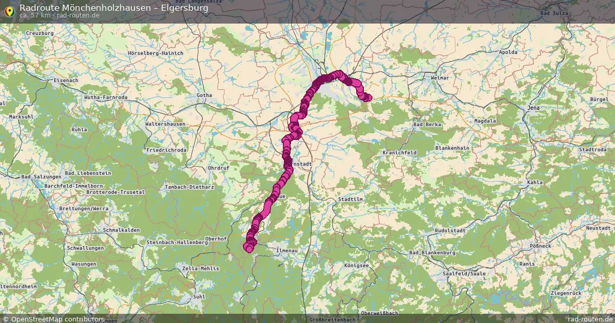 Radtour Mönchenholzhausen – Elgersburg