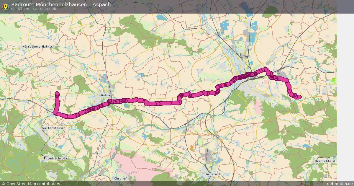 Radtour Mönchenholzhausen – Aspach