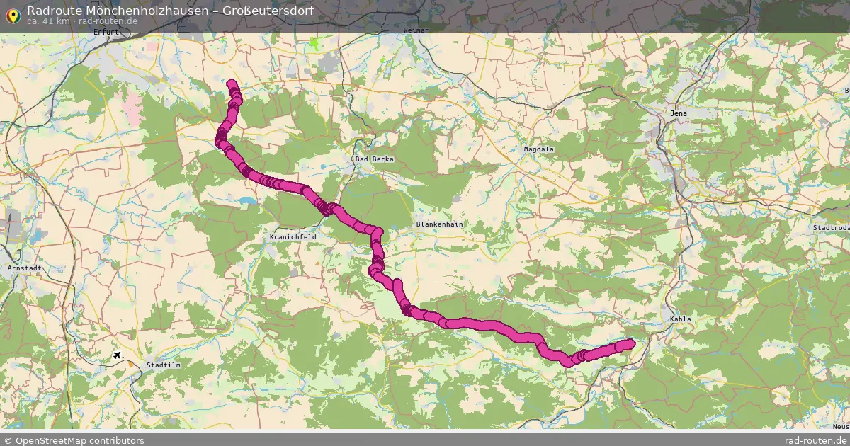 Radtour Mönchenholzhausen – Großeutersdorf