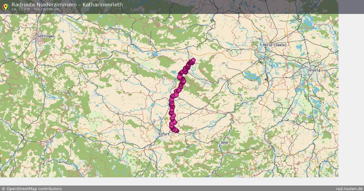 Radtour Niederzimmern – Katharinenrieth