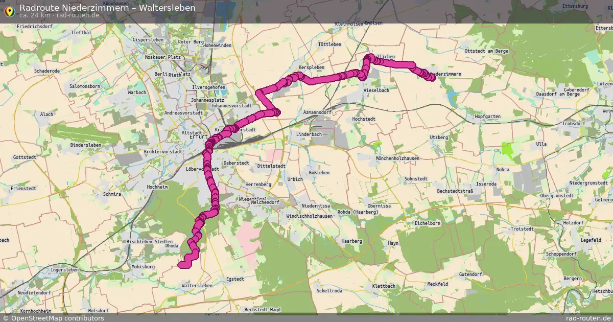 Radtour Niederzimmern – Waltersleben