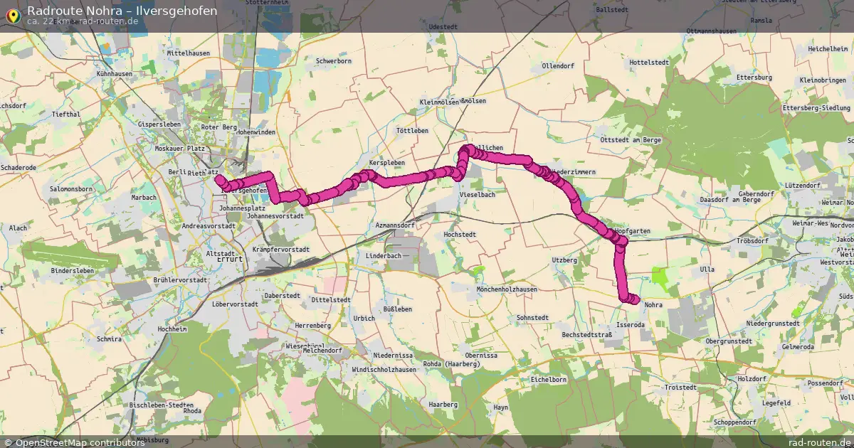 Radtour Nohra – Ilversgehofen