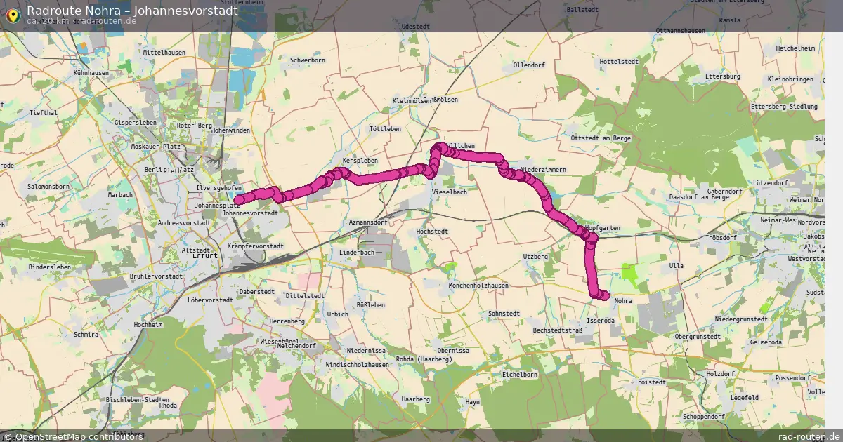Radtour Nohra – Johannesvorstadt
