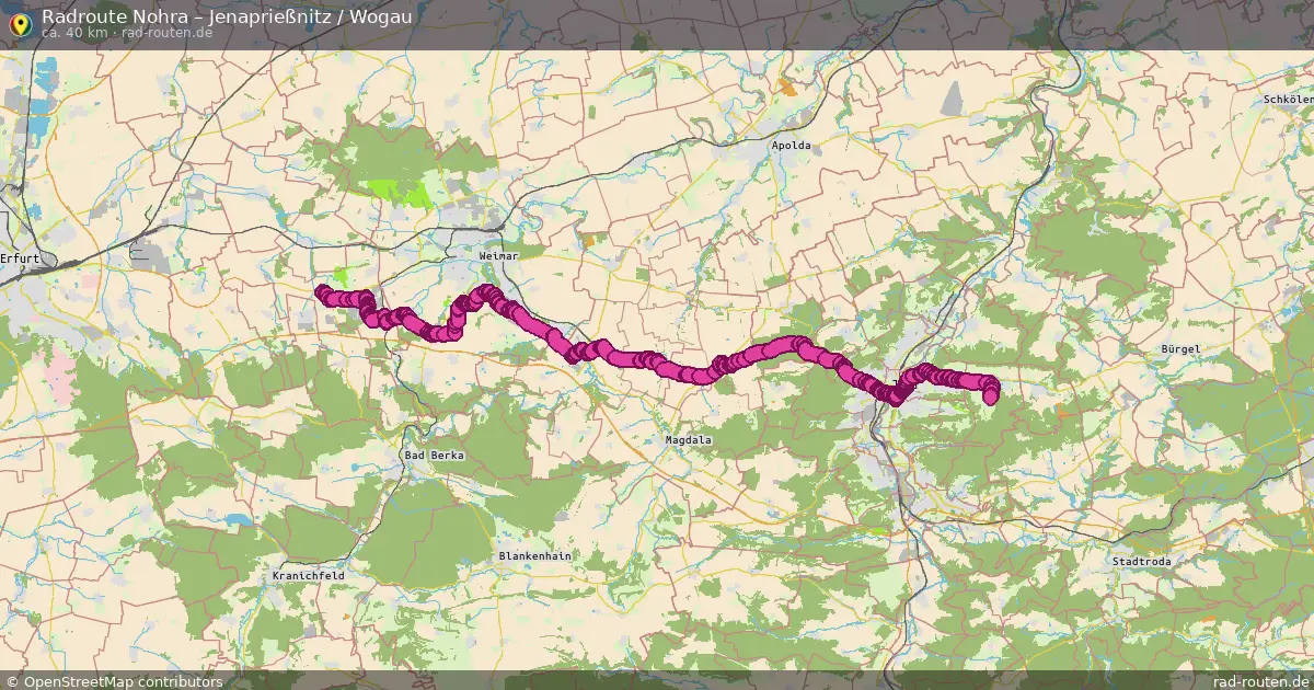 Radtour Nohra – Jenaprießnitz   Wogau