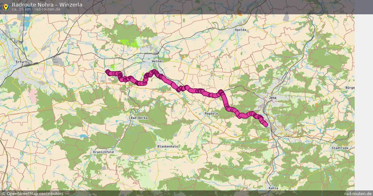 Radtour Nohra – Winzerla