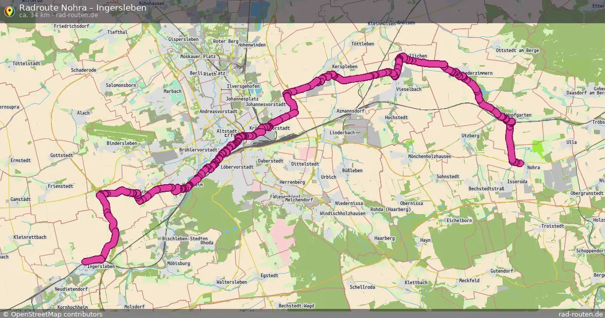 Radtour Nohra – Ingersleben