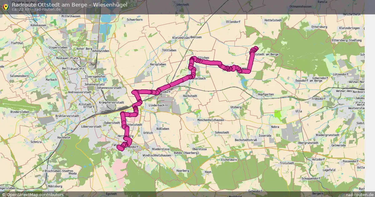 Radtour Ottstedt Am Berge – Wiesenhügel