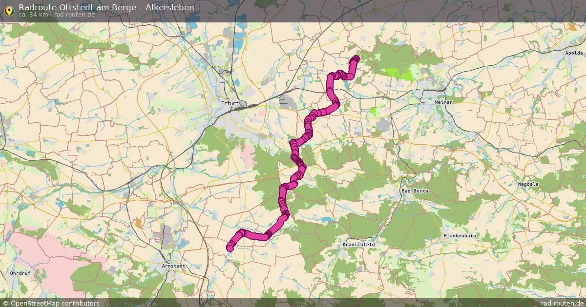 Radtour Ottstedt Am Berge – Alkersleben