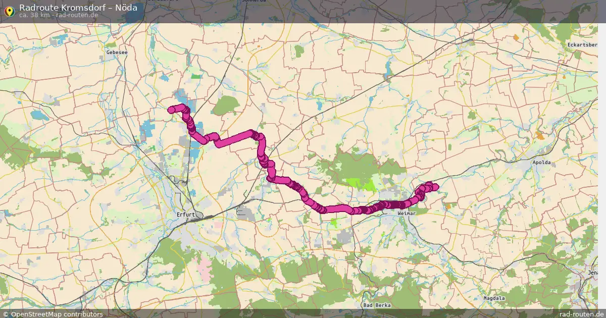 Radtour Kromsdorf – Nöda