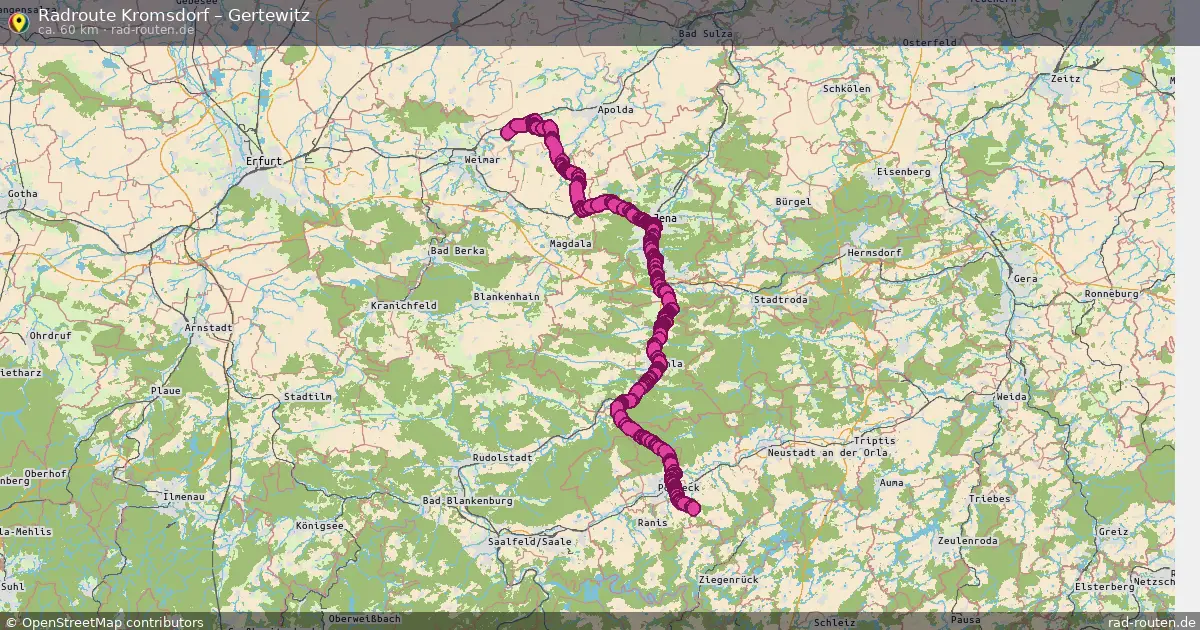 Radtour Kromsdorf – Gertewitz