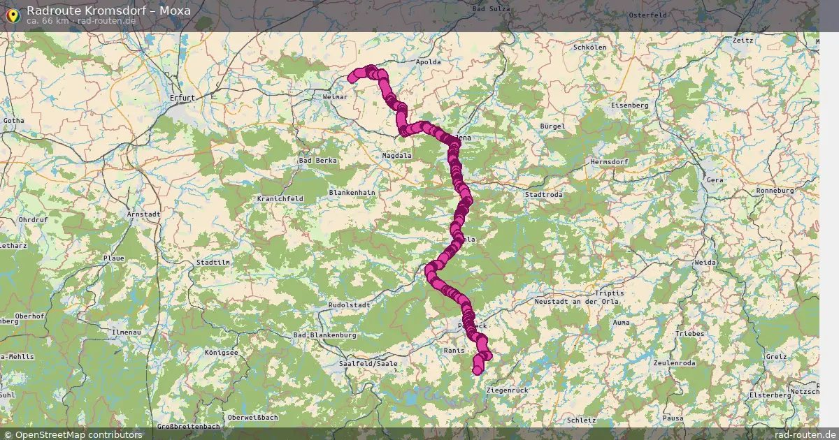 Radtour Kromsdorf – Moxa