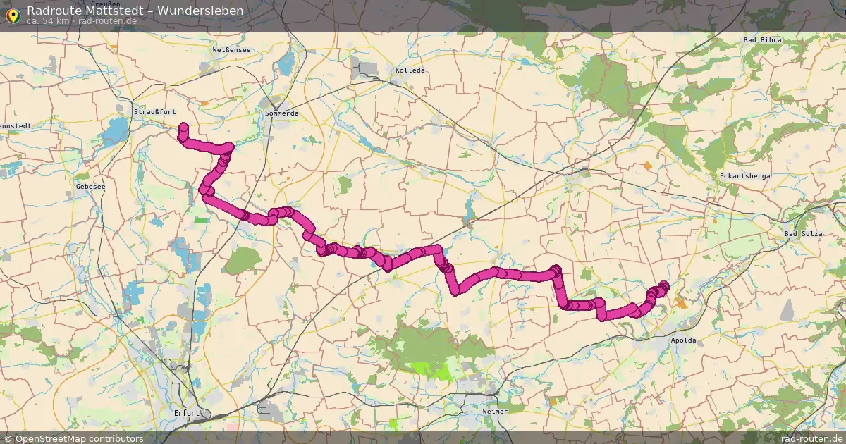 Radtour Mattstedt – Wundersleben