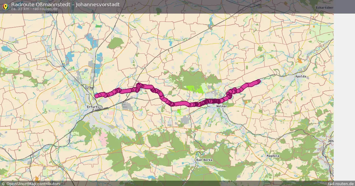 Radtour Oßmannstedt – Johannesvorstadt