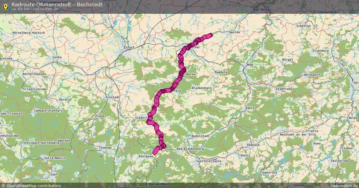 Radtour Oßmannstedt – Bechstedt