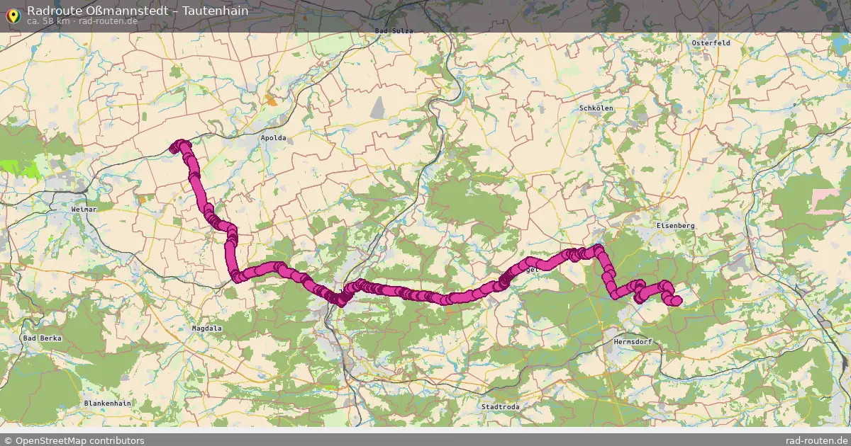 Radtour Oßmannstedt – Tautenhain