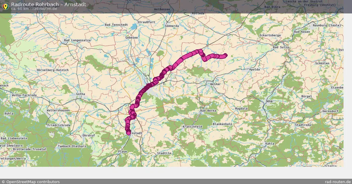 Radtour Rohrbach – Arnstadt