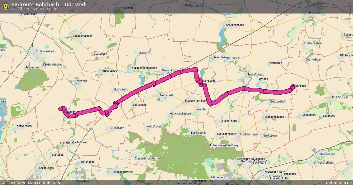Radtour Rohrbach – Udestedt