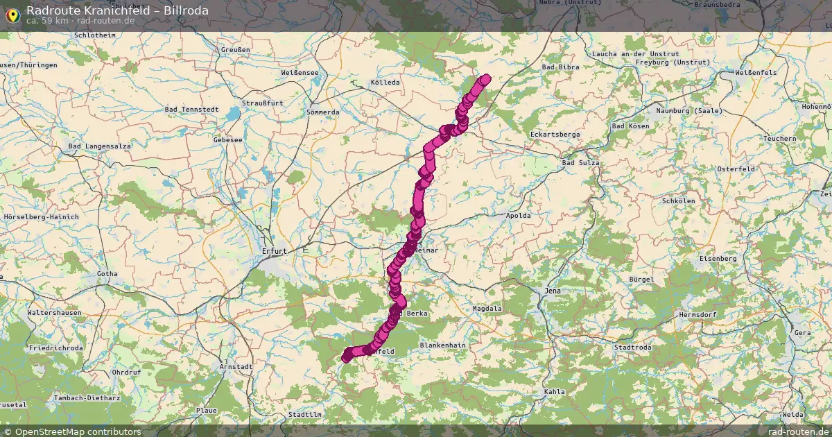 Radtour Kranichfeld – Billroda