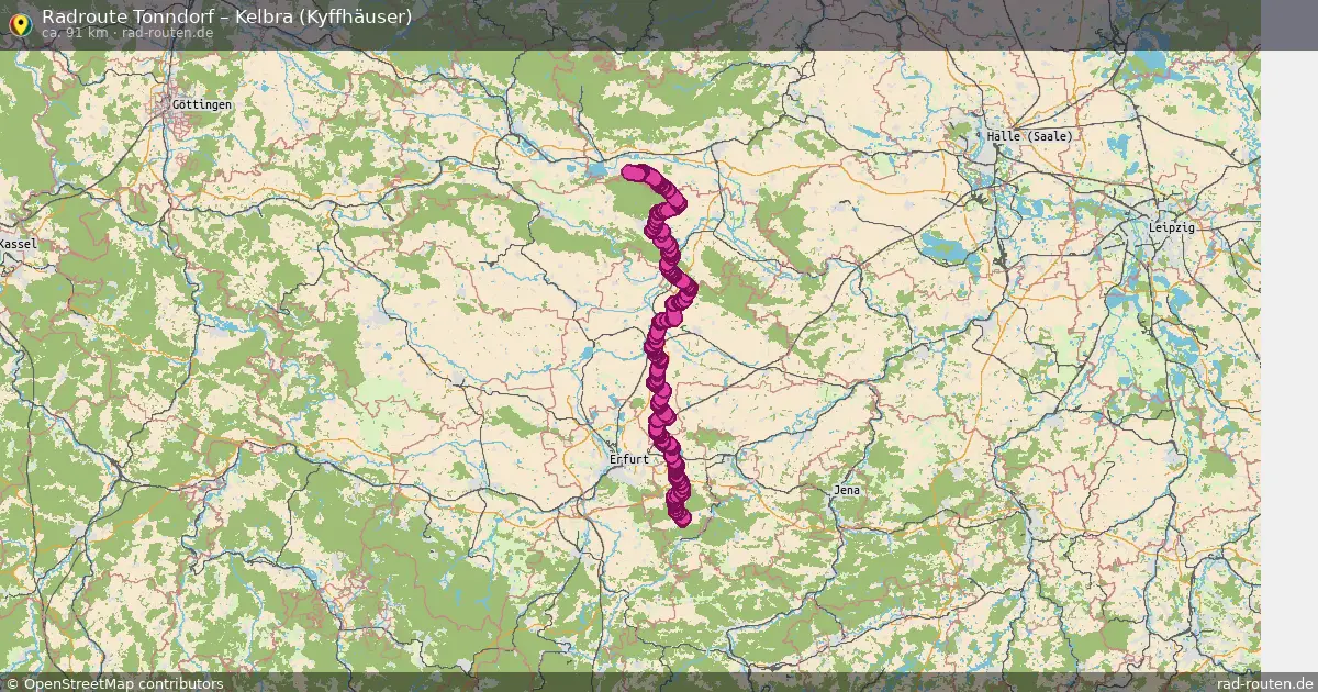 Radtour Tonndorf – Kelbra (Kyffhäuser)