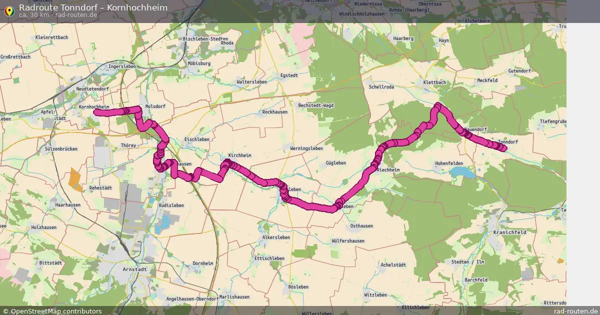 Radtour Tonndorf – Kornhochheim