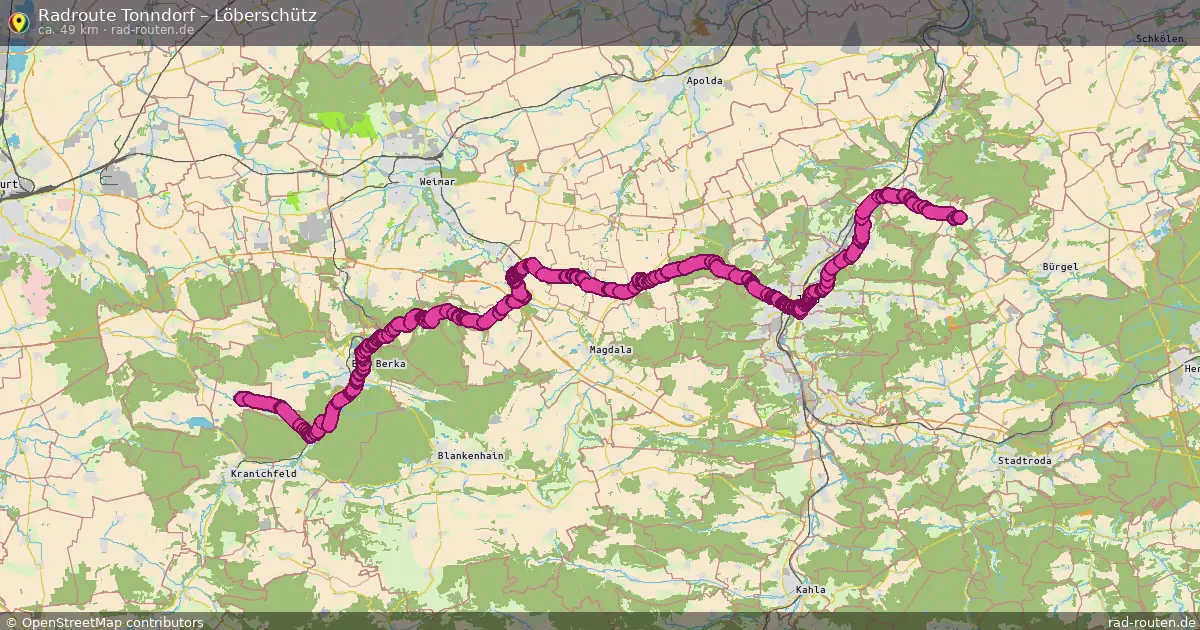 Radtour Tonndorf – Löberschütz