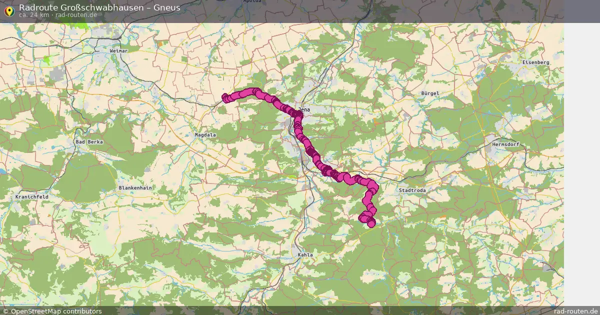 Radtour Großschwabhausen – Gneus