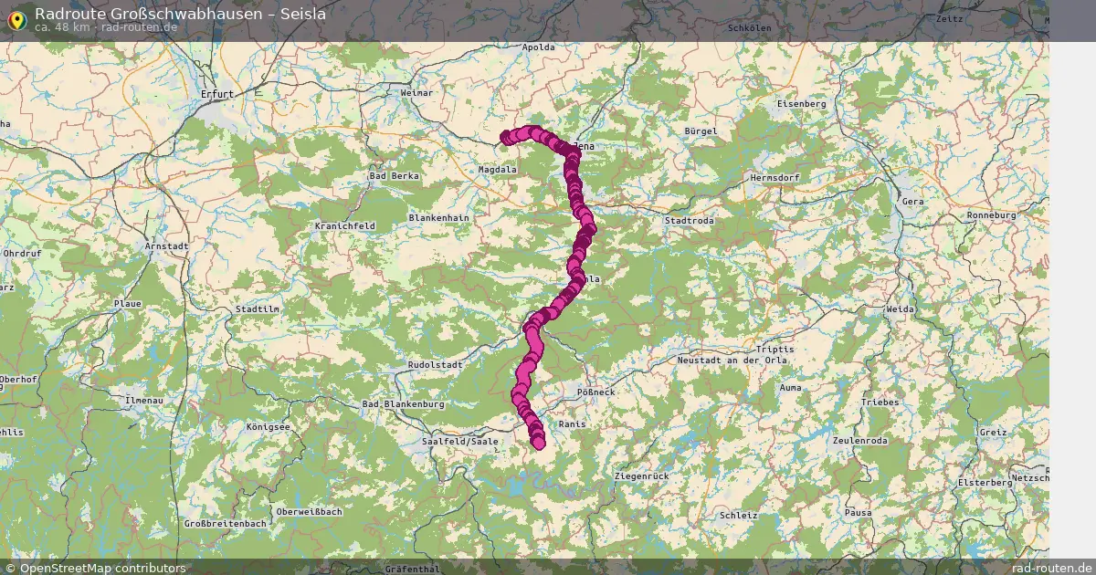 Radtour Großschwabhausen – Seisla