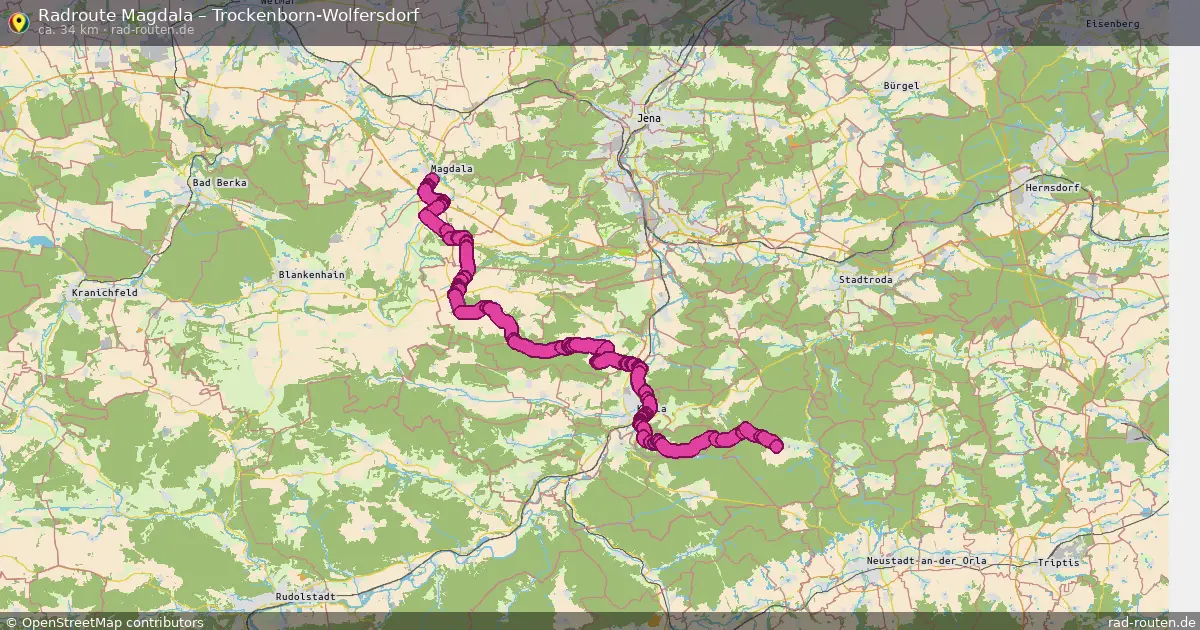 Radtour Magdala – Trockenborn-Wolfersdorf