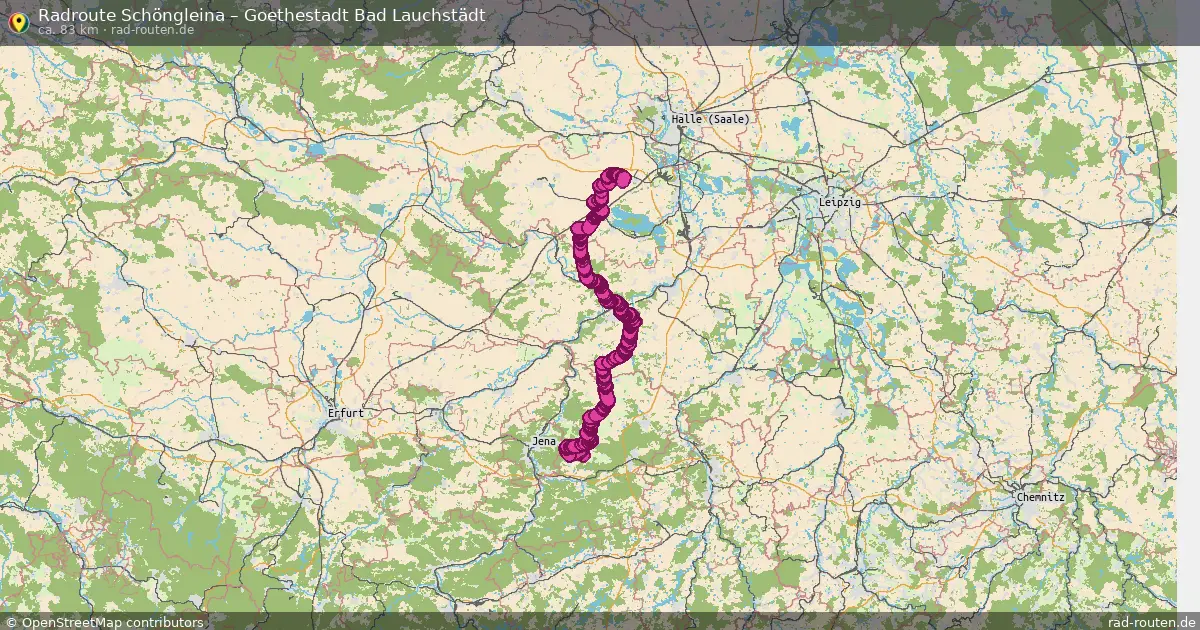 Radtour Schöngleina – Goethestadt Bad Lauchstädt