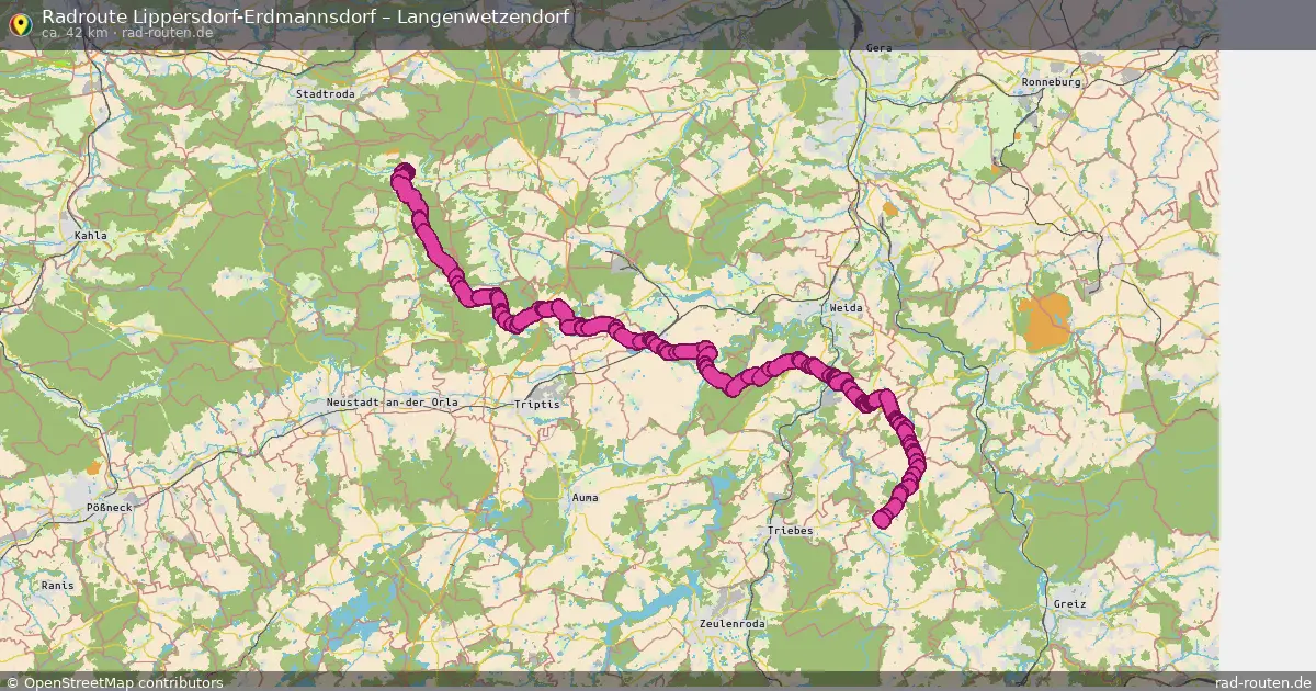 Radtour Lippersdorf-Erdmannsdorf – Langenwetzendorf