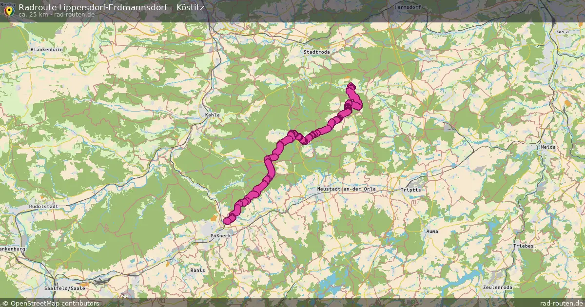 Radtour Lippersdorf-Erdmannsdorf – Köstitz